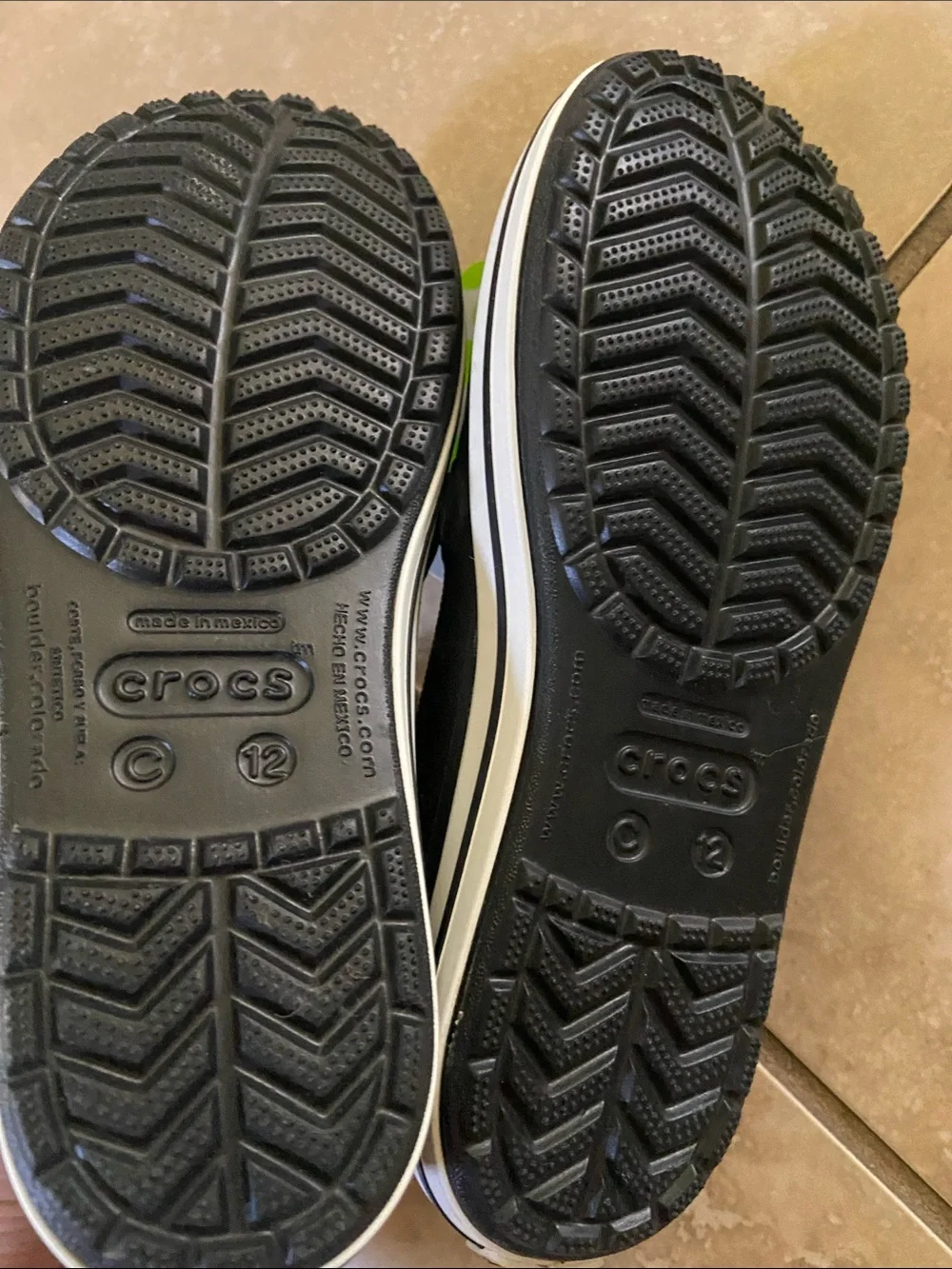CROCS Kids Black Mary Jane Slip-On Shoes